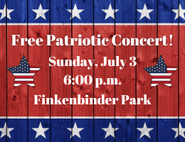 Free Patriotic Concert on July 3